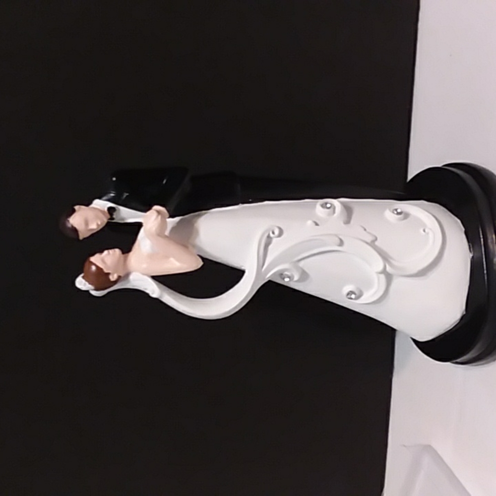 Studio his & hers Bride & Groom First Dance Cake Topper In Box 7 inches tall